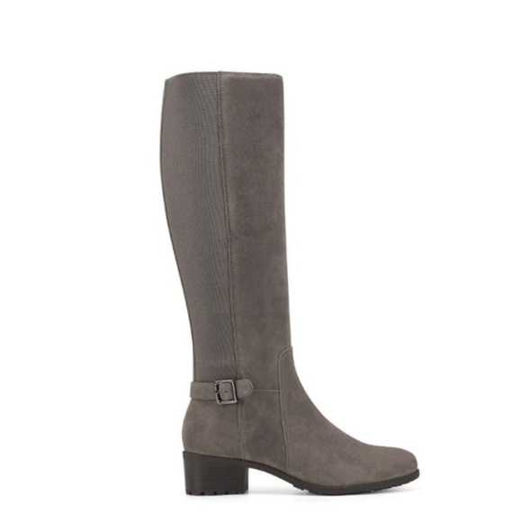 Easy Spirit Chaza Womens Boot BM US Dark TaupeSuede, Women's, Size:6.5, Brown - Picture 2 of 2